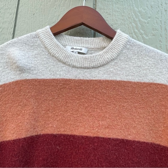 Madewell Sweater womens S Crofton Striped Pullover Cozy Yarn Wool Alpaca comfy - Picture 4 of 15